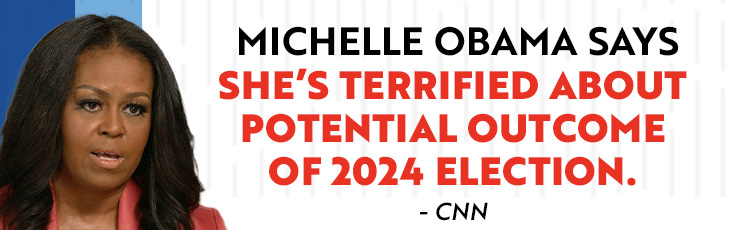 Michelle Obama says she's terrified about potential outcome of 2024 election. - CNN 
