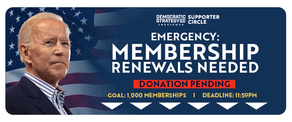 Emergency: Membership Renewals Needed. Donation Pending Goal: 1,000 Memberships | Deadline: 11:59 PM
