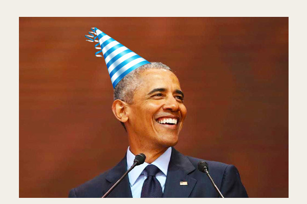 Barack Obama Birthday Card